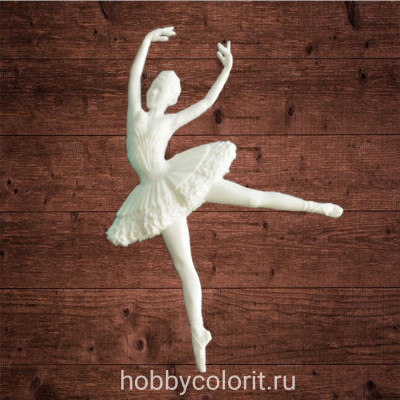 Декор из пластика, "Балерина 3", Размер 65х100мм