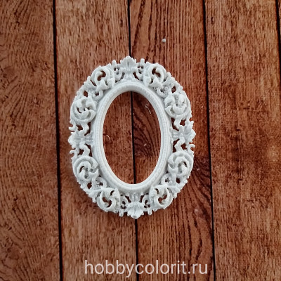 Рамка овал средняя, 6,5x5x0,3 см